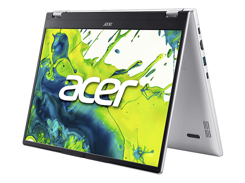 ACER Aspire Spin 14 ASP14-51N-51J9, Convertible 2 in 1 Laptop, mit Display Touchscreen, Intel® Core™ Ultra 5 Prozessor 115U (10 MB Cache, bis zu 4.20 GHz), 16 GB RAM, 512 SSD, Onboard Graphics, Pure Silver, Windows 11 Home