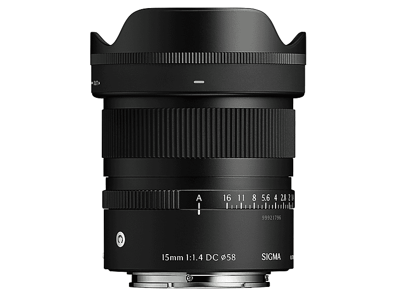 Sigma Contemporary 15MM F/1.4 DC, Weitwinkel-Objektiv für Sony E, Schwarz; Weitwinkel Objektiv