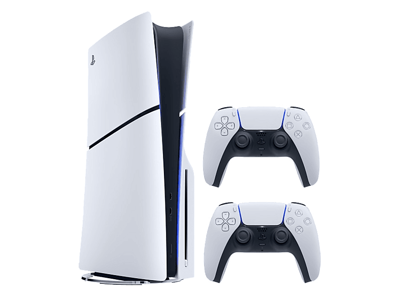 Konsola PLAYSTATION 5 Slim 1TB E Chassis +&nbsp;Kontroler bezprzewodowy DualSense v3 Biały Biało-czarny