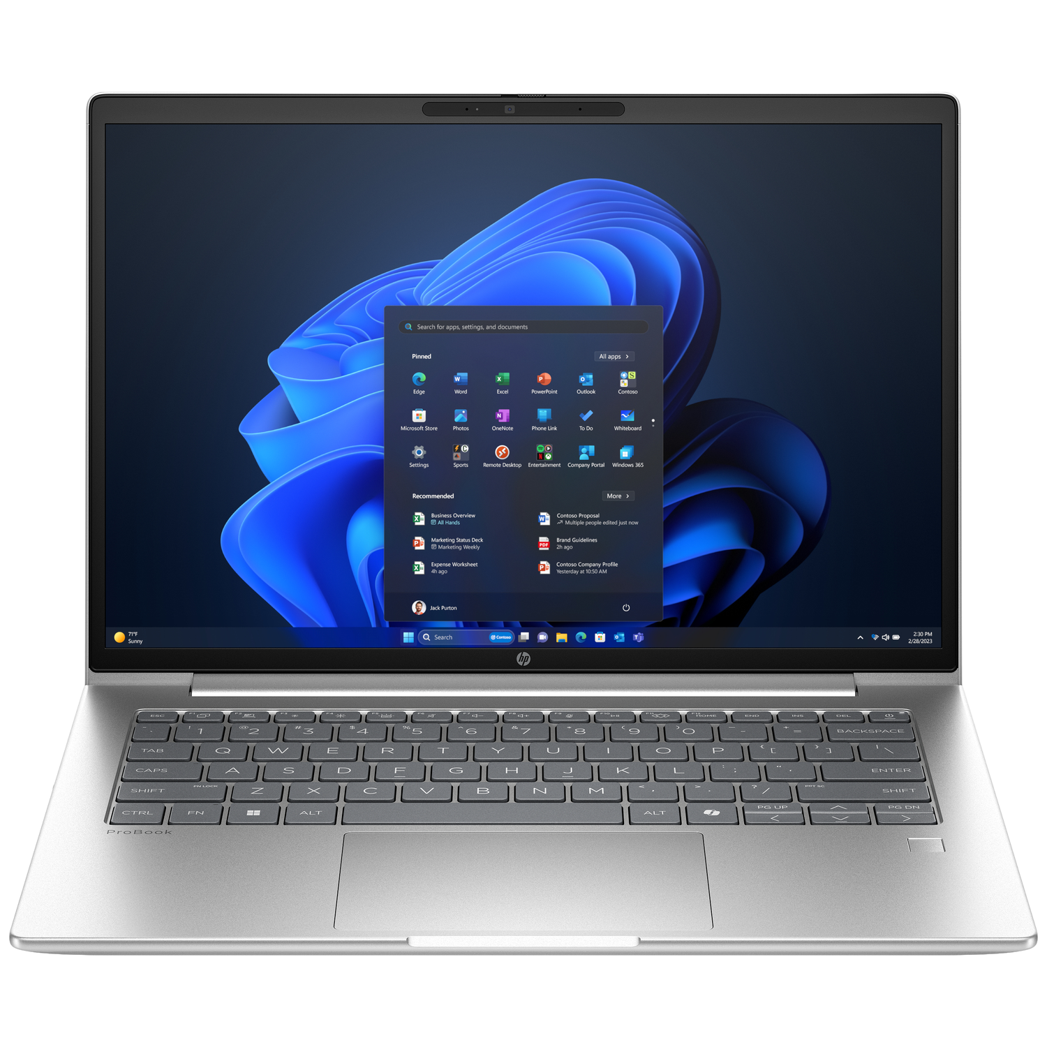 HP Probook 4 G1i Ai Pc - 14 Inch Wuxga Intel Core Ultra 5 225u 24 Gb 512 Windows 11 Pro (64-bit) afbeelding
