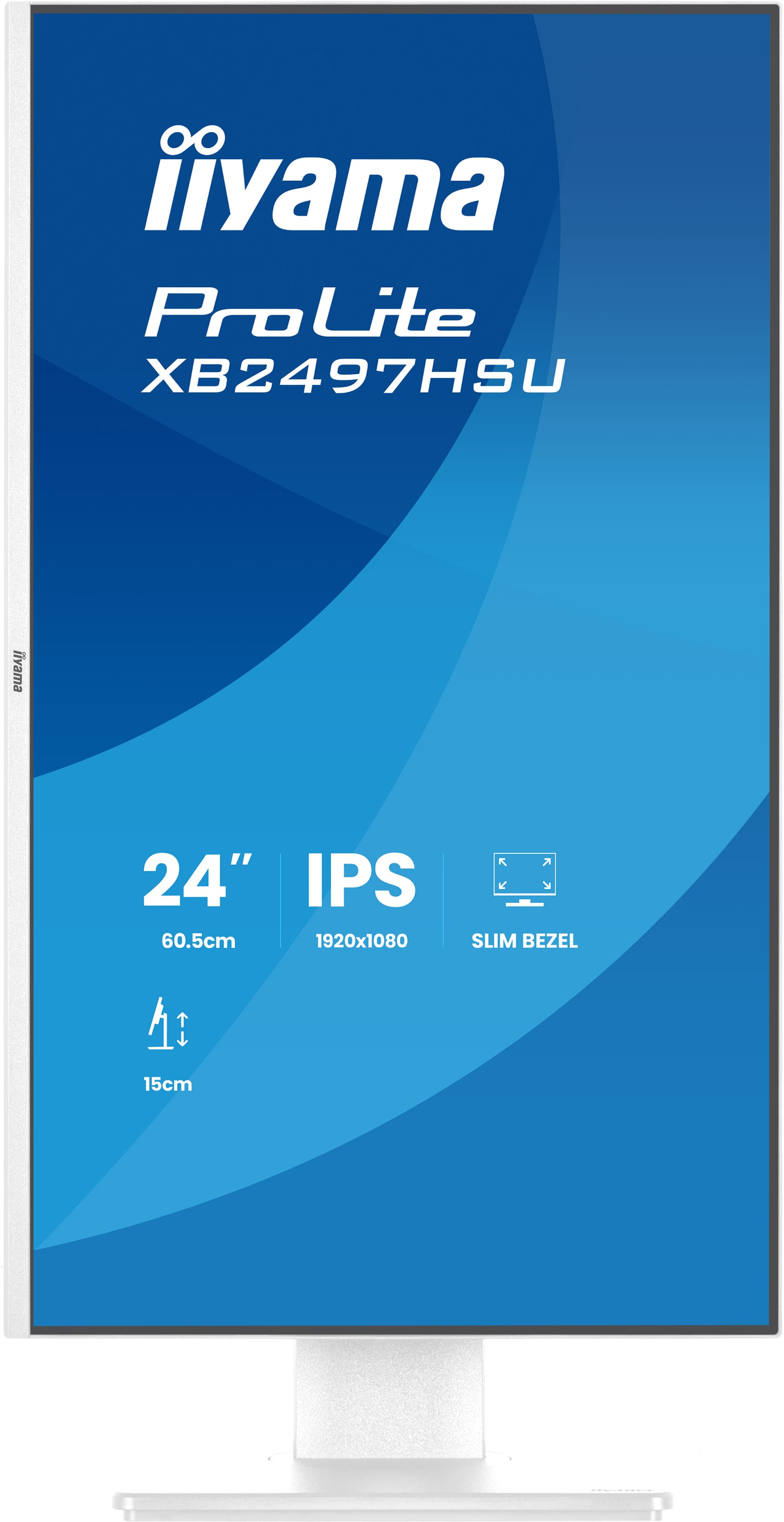 Ein 24-Zoll-IPS-Monitor mit 1920x1080 Auflösung und schmalem Rahmen.