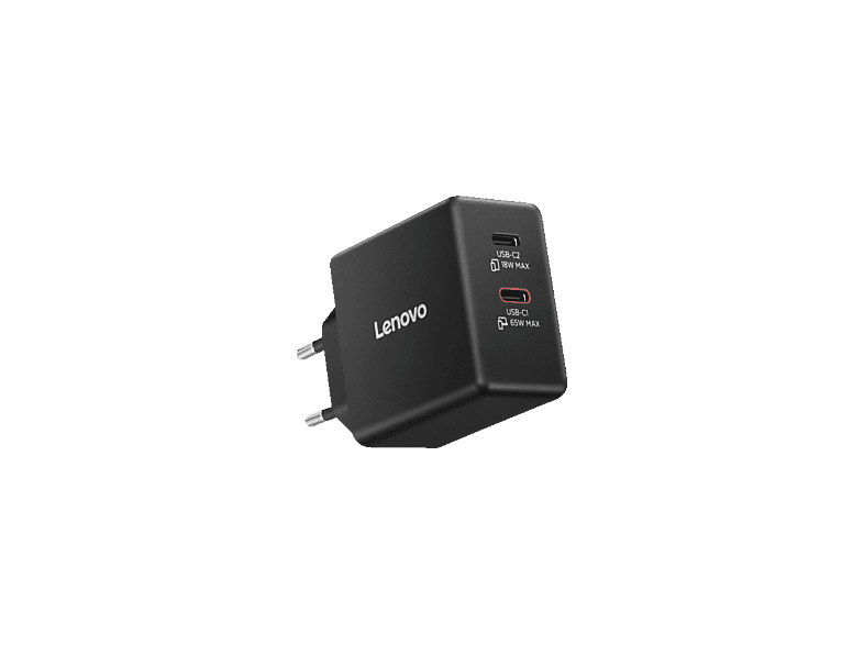 LENOVO USB-C Ladegerät GaN 65 Watt, 2x USB-C