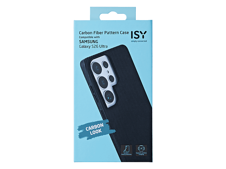 Thumbnail - ISY ISC-3757, Backcover, Samsung, Galaxy S26 Ultra, Carbon schwarz