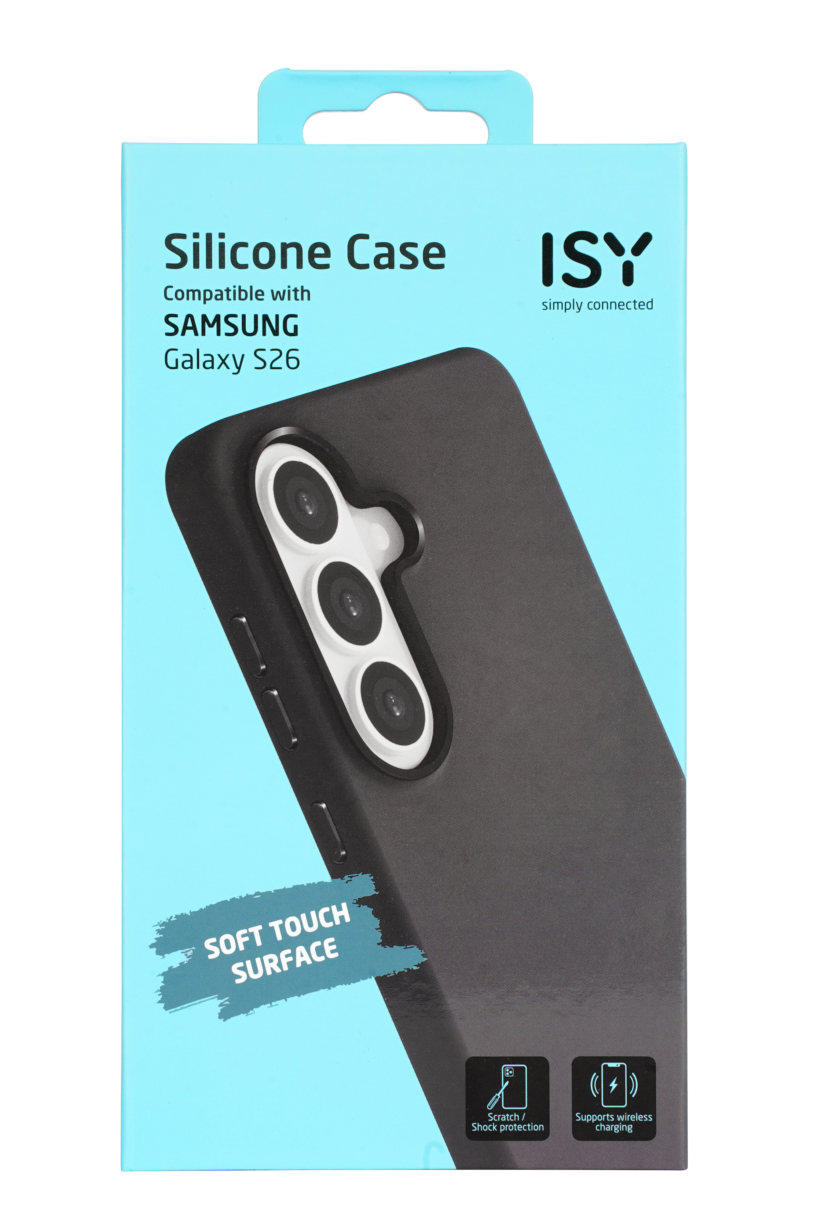 ISY Silikonhülle für Samsung Galaxy S26, weiche Oberfläche, kratzfest.