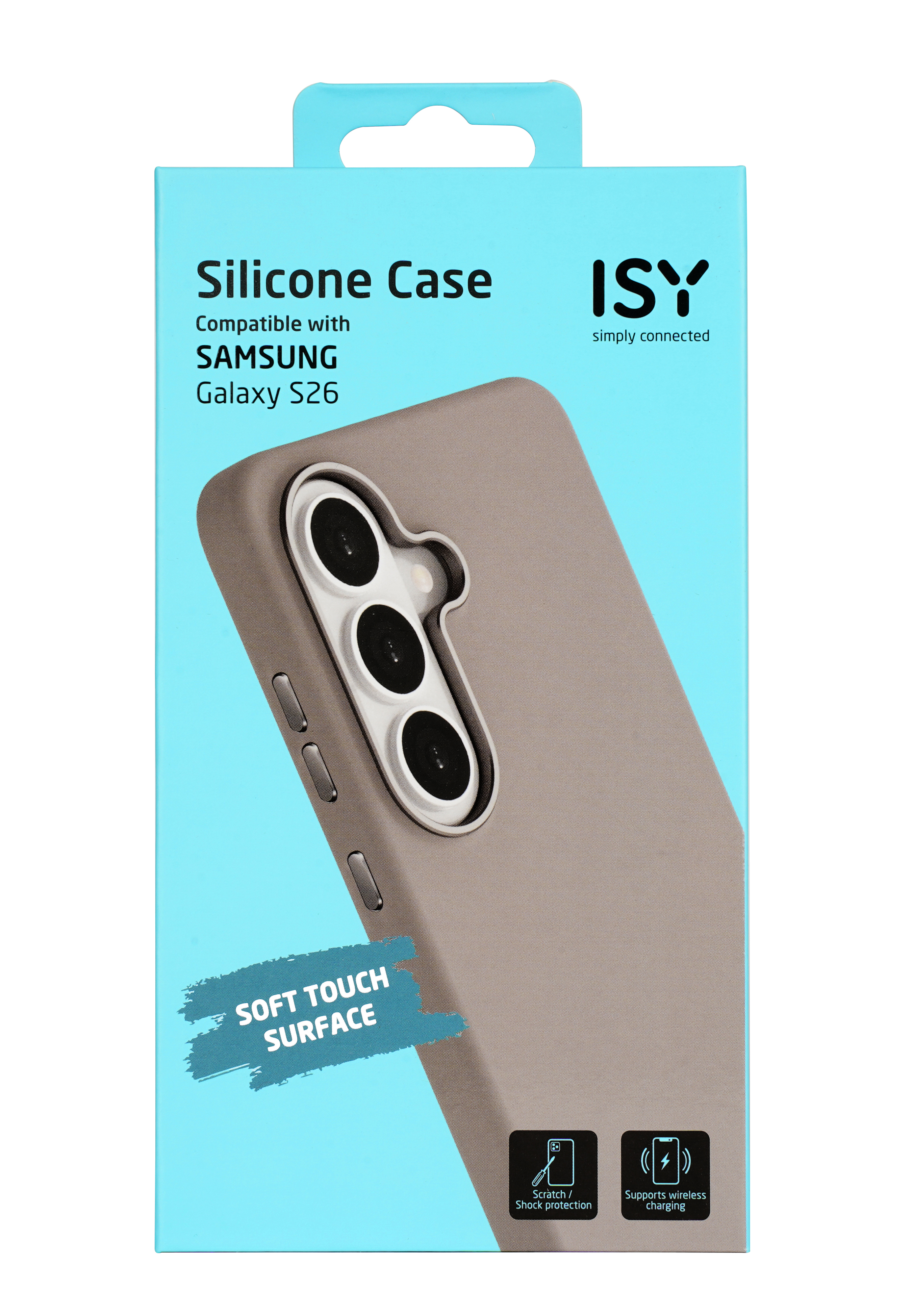 ISY Handyhülle für Samsung Galaxy S26, Silikon, weiche Oberfläche.