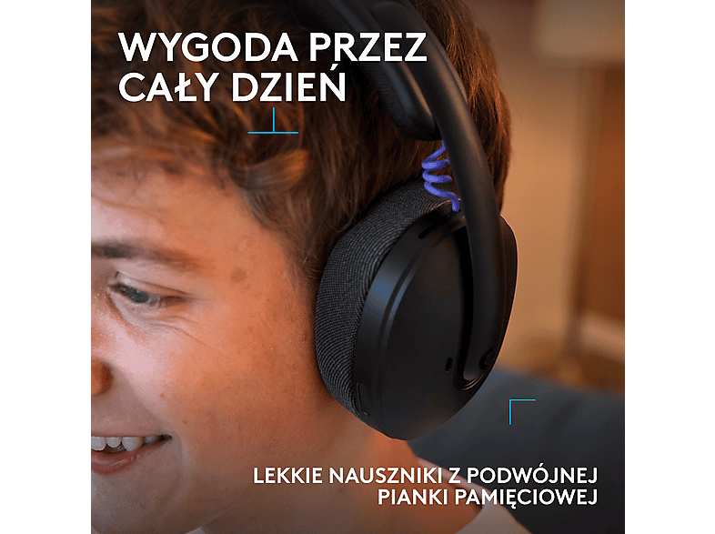 Słuchawki LOGITECH G325 Lightspeed Czarny Bezprzewodowe, Nauszne – zdjęcie 3