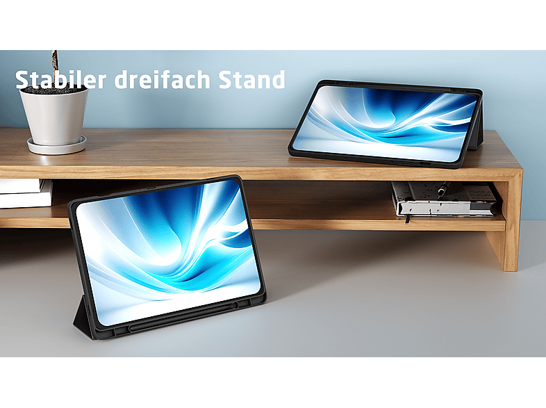 ISY ICT-2112-BK Tablet-Hülle / Flip-Cover, für Samsung Galaxy Tab S9 / S9 FE, Schwarz — Foto 4 von 5