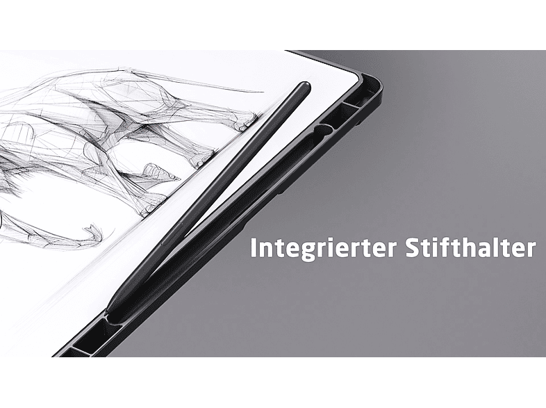 ISY ICT-2112-BK Tablet-Hülle / Flip-Cover, für Samsung Galaxy Tab S9 / S9 FE, Schwarz — Foto 5 von 5