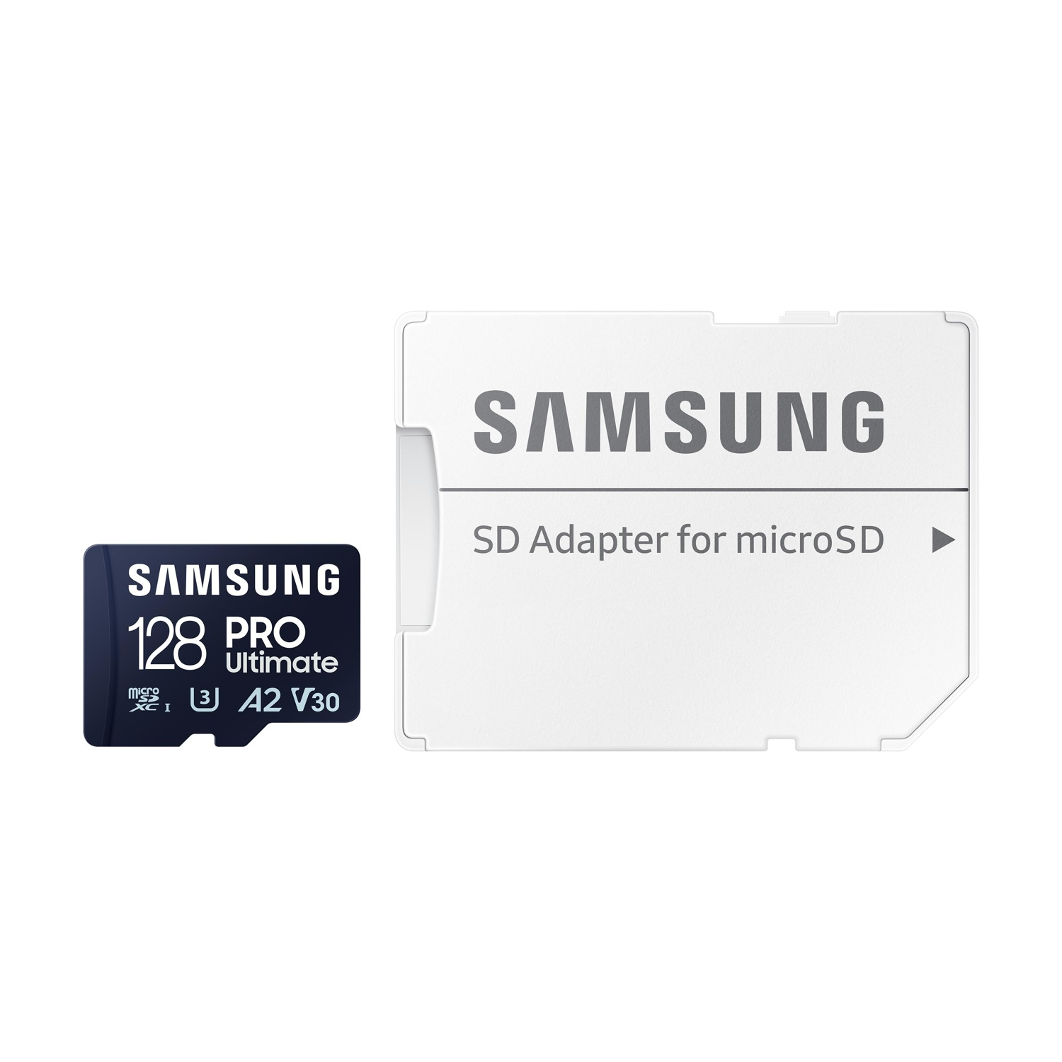 Scheda microSDXC Samsung 128GB con adattatore SD. Pro Ultimate A2 V30.