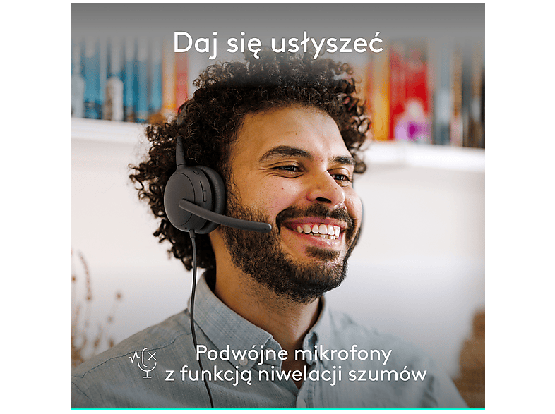 Słuchawki LOGITECH Zone Wired 2 Przewodowe, Nauszne, ANC Grafitowy – zdjęcie 3