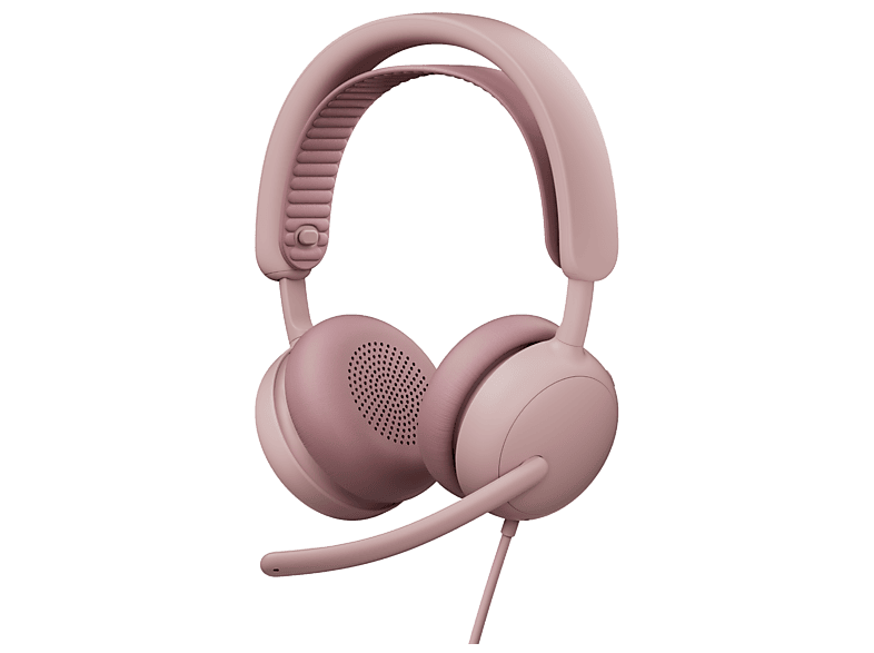 Słuchawki przewodowe LOGITECH Zone Wired 2 Różowe