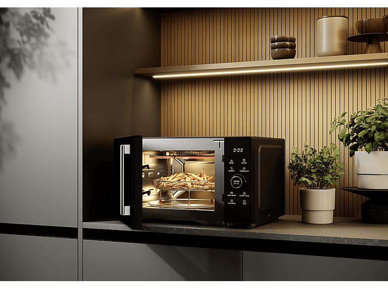 Koenic KMWC 2625 DB 4-in-1-Mikrowelle (900 Watt, Freistehend, 26 l, Schwarz) — Foto 3 von 5