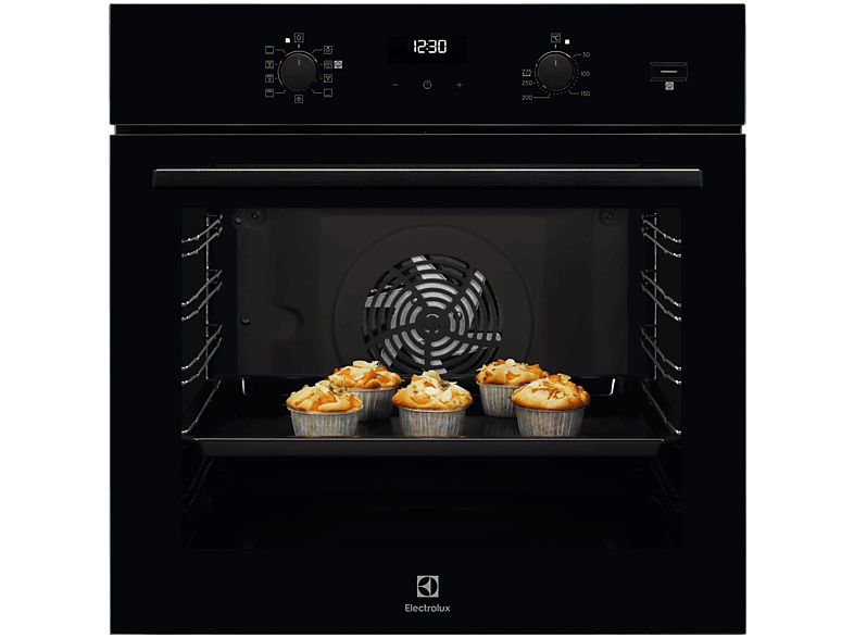 Piekarnik parowy Electrolux EOD5C50Z SteamBake 600 72 l | para SteamBake | termoobieg | kataliza | czarny