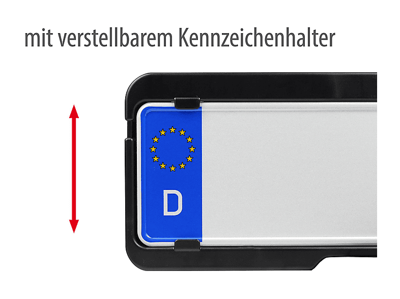 EUFAB PROBC3 Fahrradträger komplett vormontiert für 3 Bikes, Schwarz/Grau)
