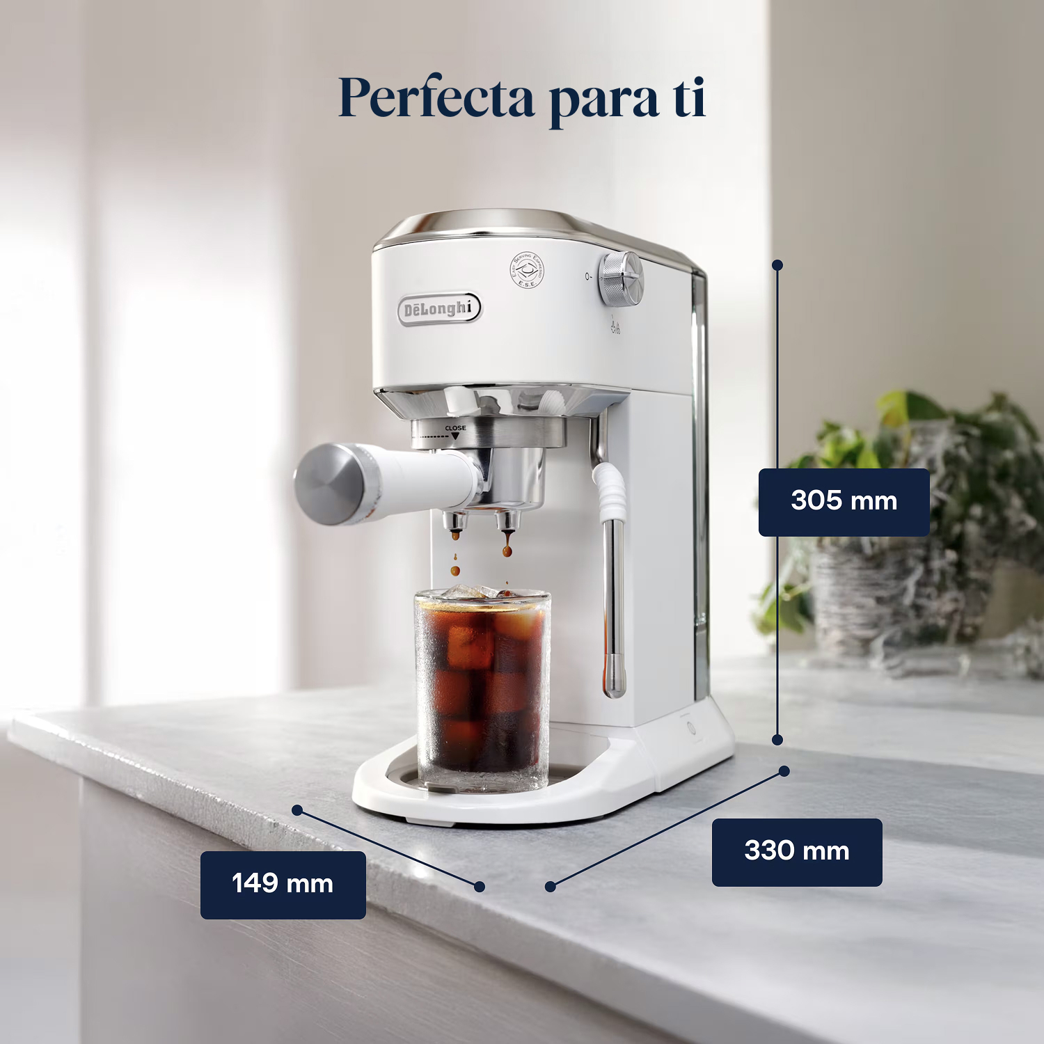 Perfecta para ti. 305 mm, 149 mm, 330 mm.