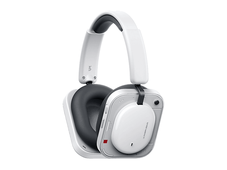 Auriculares inalámbricos - Nothing Headphone (a), 120h Autonomía, Cancelación de Ruido Activa, Certificación Hi-Res y LDAC, Control Táctil, Blanco