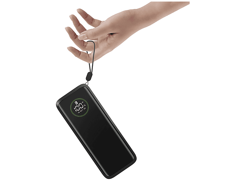 Cellular Line Powerbank Retractable Power, 65W, 20.000mAh, Schwarz — Foto 2 von 3