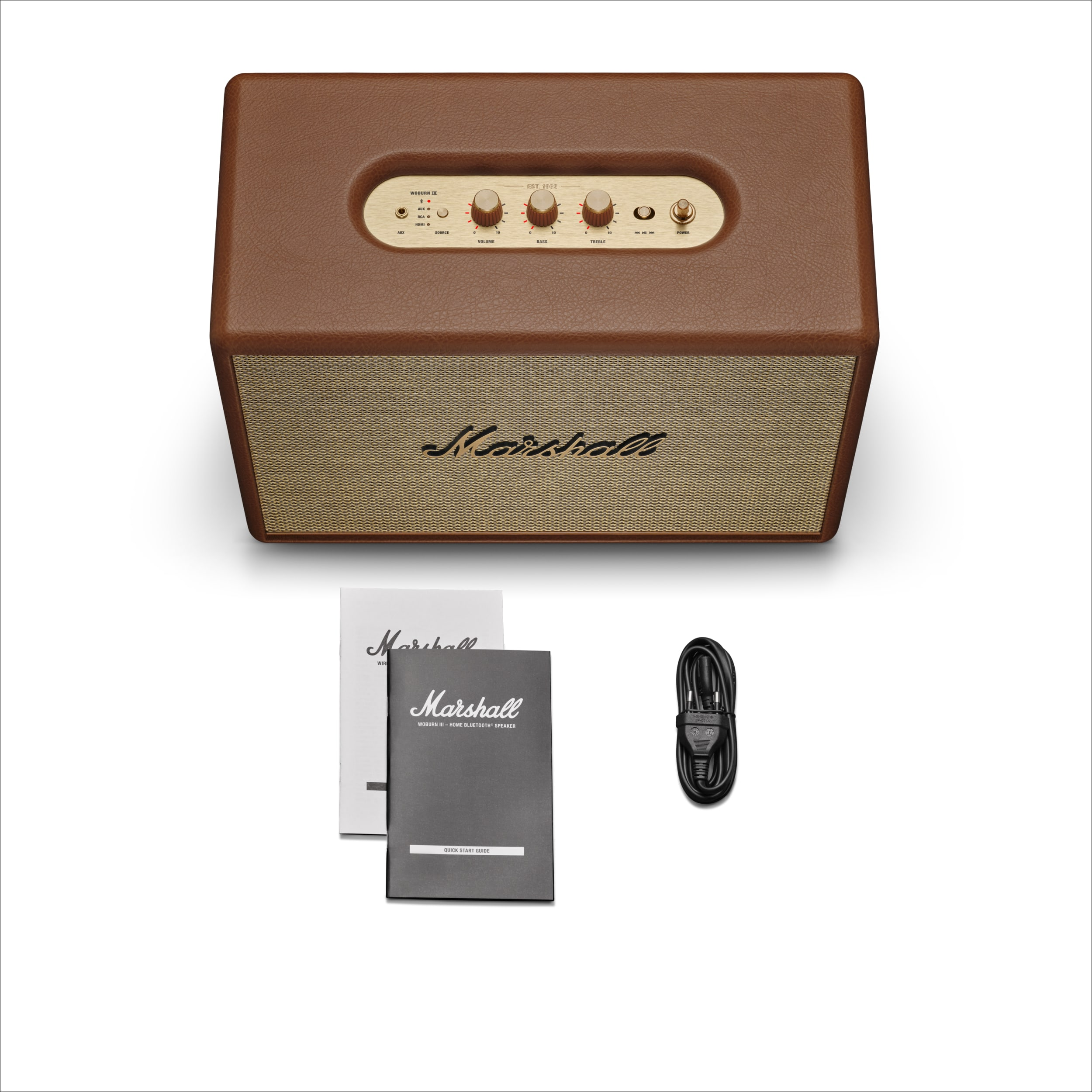 MARSHALL Woburn 3 Bluetooth Hoparlör Kahverengi Fiyat & Özellik