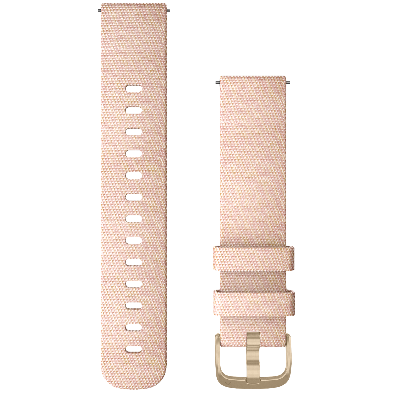 GARMIN Stoffen polsband, 20MM, Snelsluiting, zachtroze, met goudkleurige gesp Horlogebandje Zachtroze afbeelding