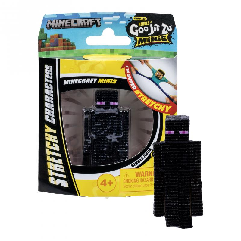 Ein schwarzer Minecraft Enderman Goo Jit Zu Mini in Verpackung. L 12cm.