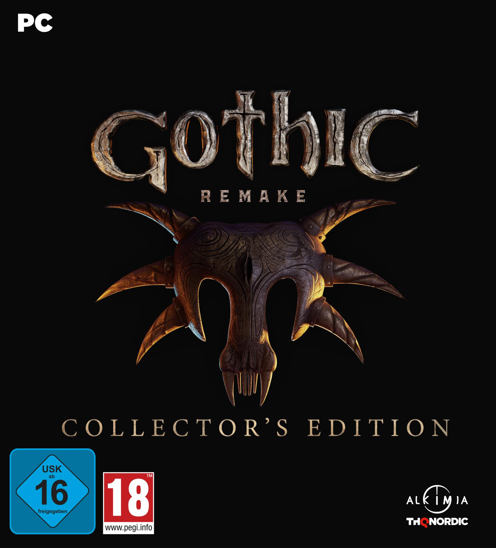 PC Gothic Remake Collector's Edition Cover mit Totenkopfmaske und Altersfreigaben.