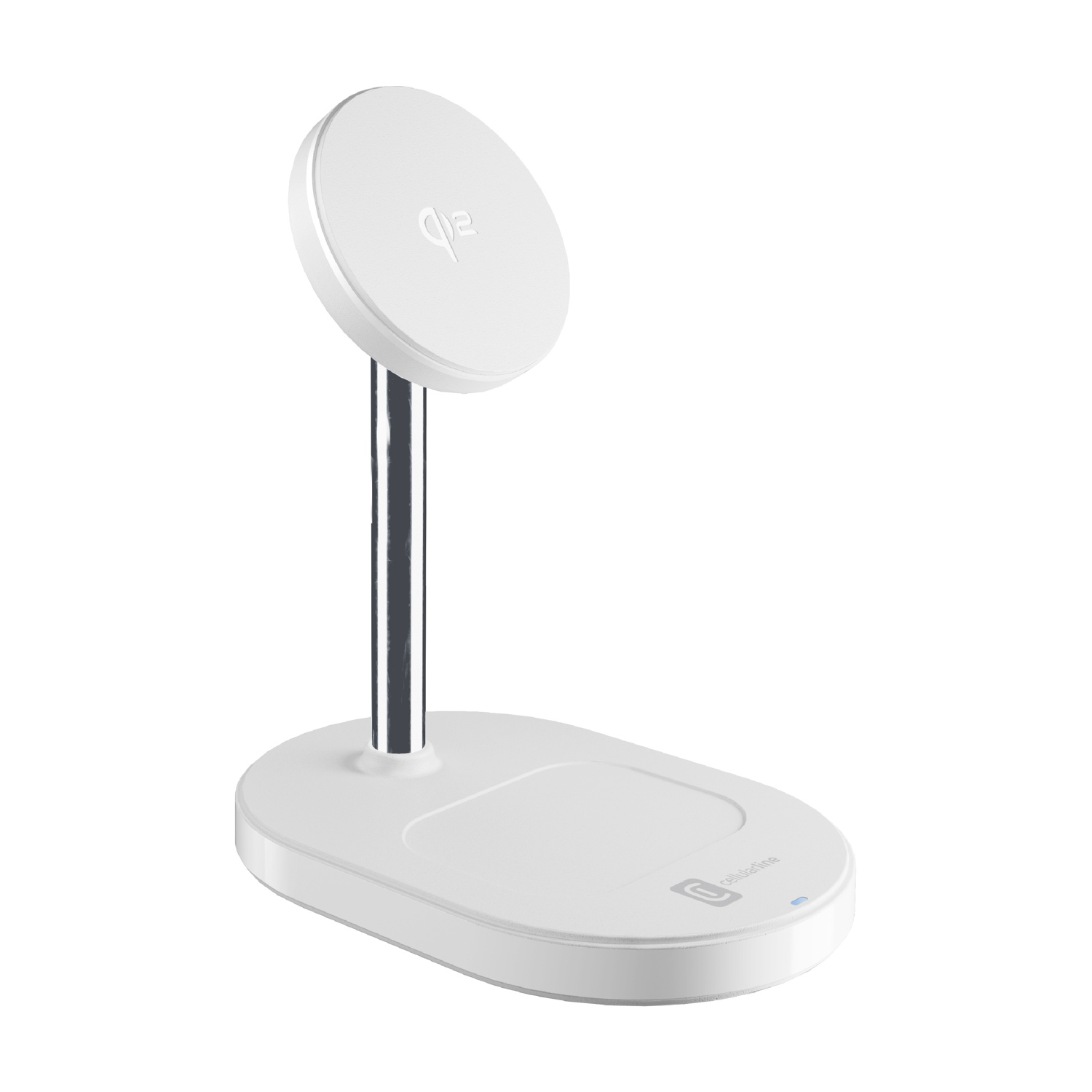 Caricatore Magsafe Cellularline Mag Duo da 15 W, Bianco