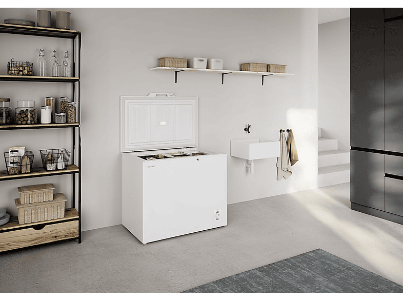 Thumbnail - KOENIC KFZ 131 A W Gefriertruhe (A, 217 l, 840 mm hoch)