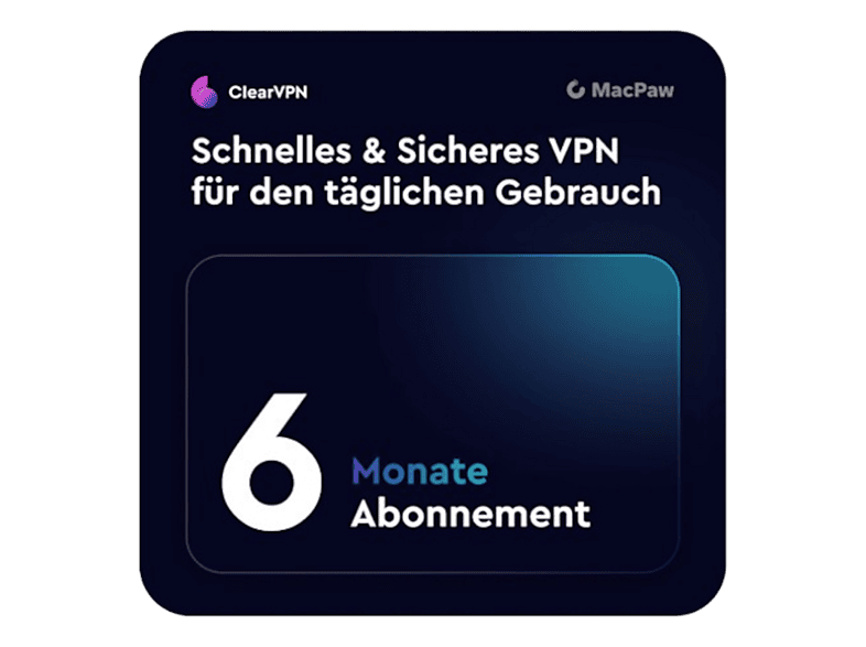 ClearVPN by MacPaw 6-month subscription - Multiplattform [Deutsch]