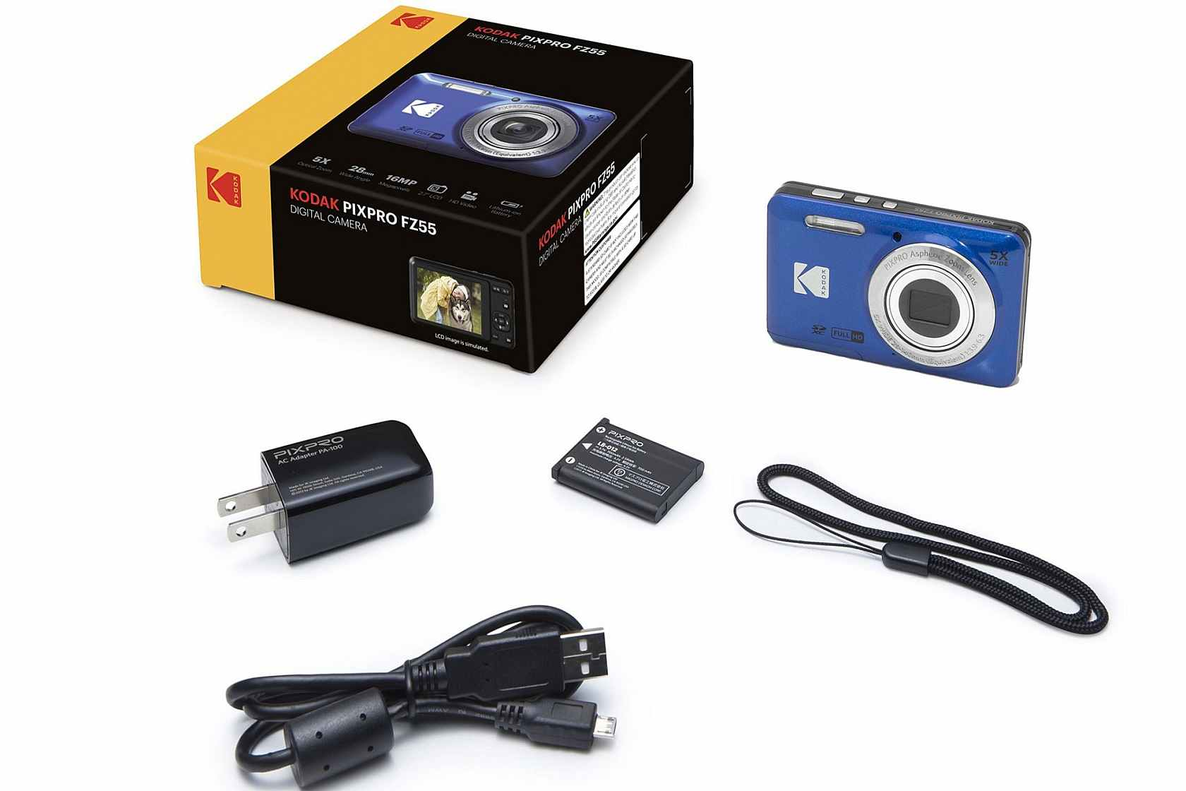 KODAK FZ55 Dijital Fotoğraf Makinesi Mavi Fiyat & Özellik | MediaMarkt
