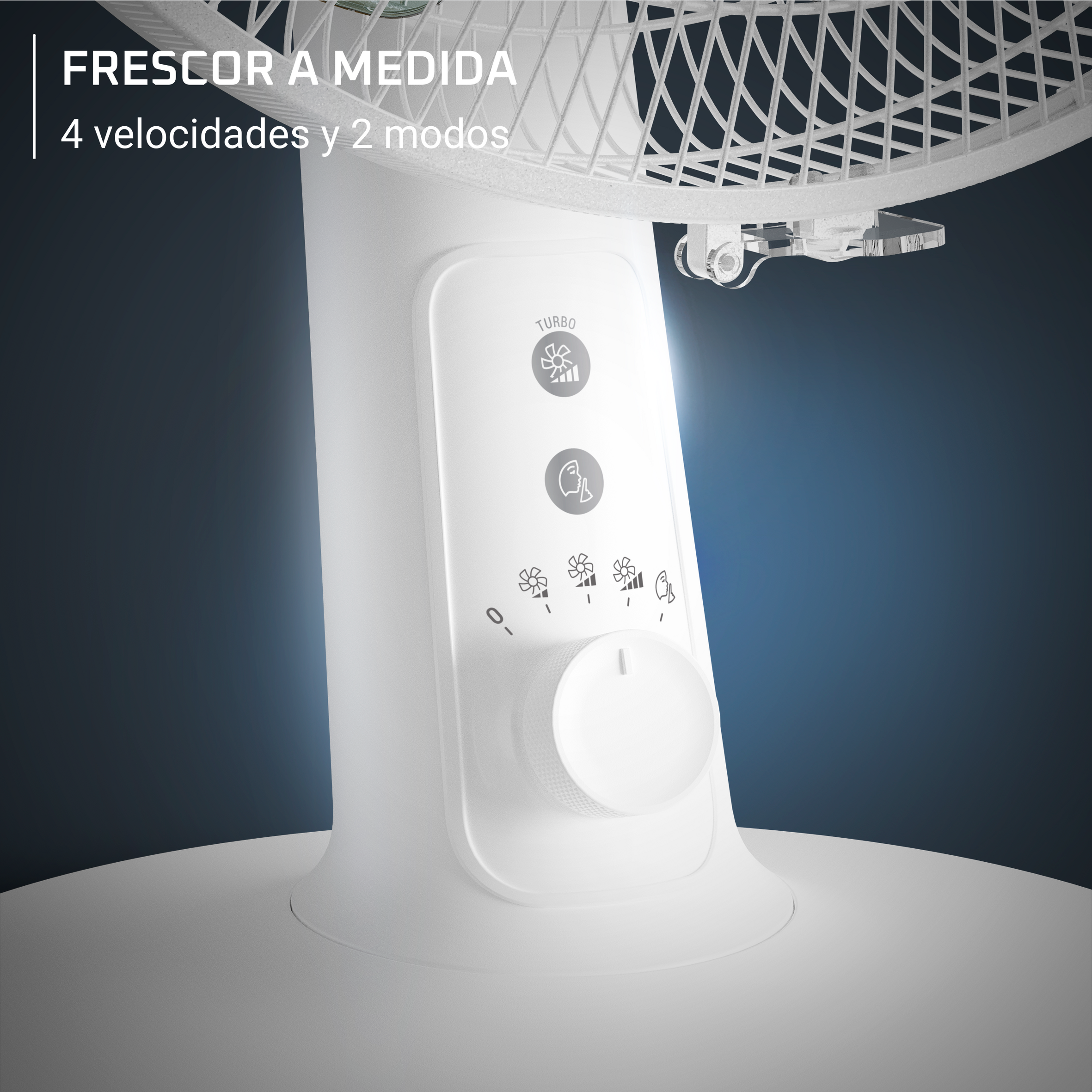 Frescor a medida. 4 velocidades. 2 modos.