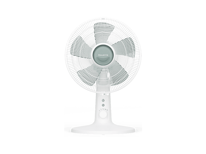 Ventilador de sobremesa - Rowenta VU2740, 22 W, 4 velocidades, 32 dB, Oscilación automática, Compacto, Blanco