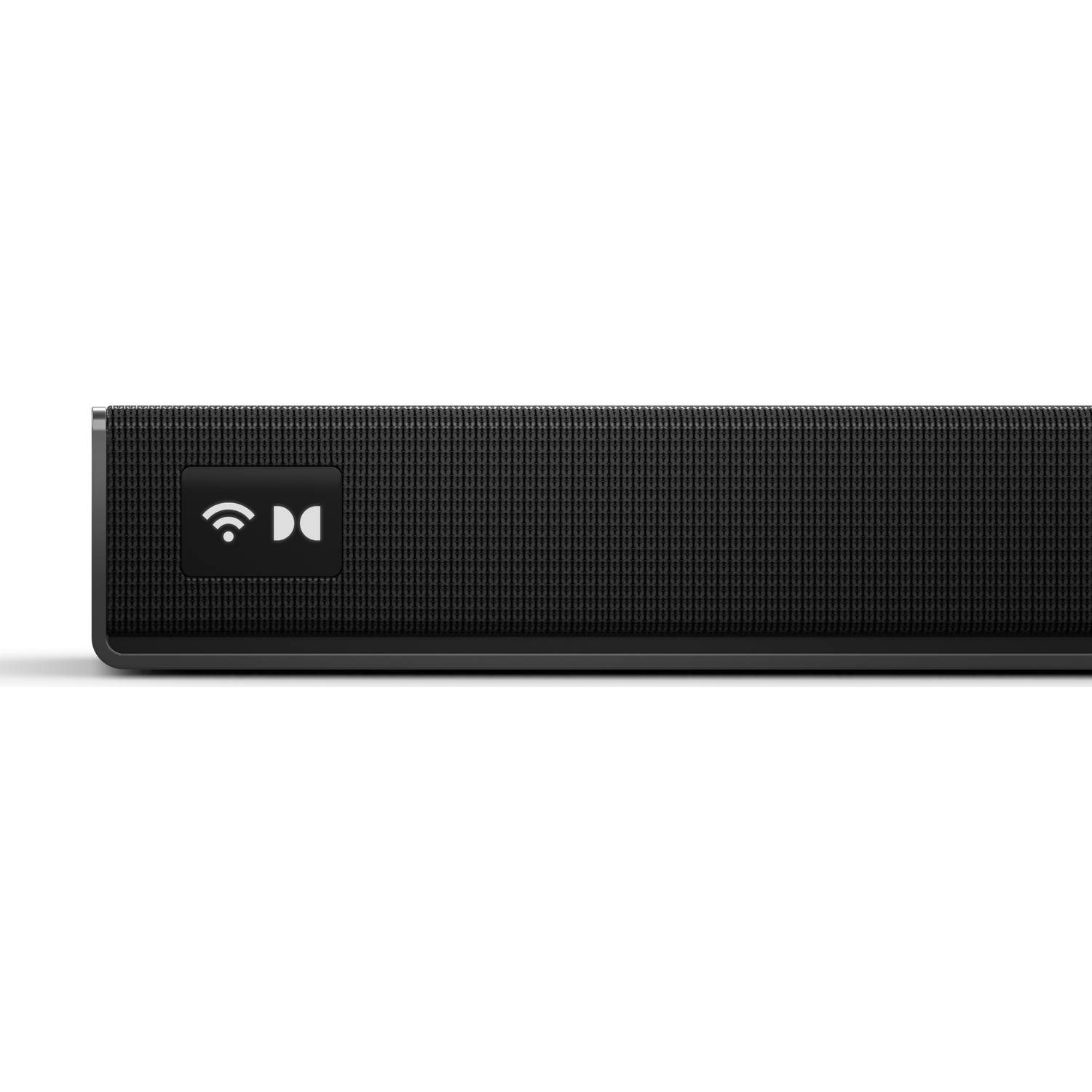 Black speaker with Dolby Atmos and Wi-Fi symbols.