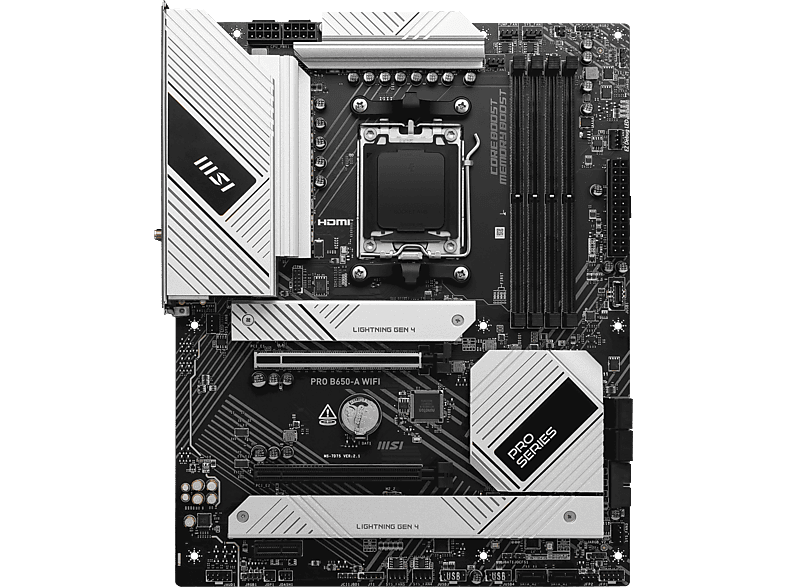 MSI PRO B650-A WIFI 7600mhz(OC) M.2 AM5 ATX Anakart