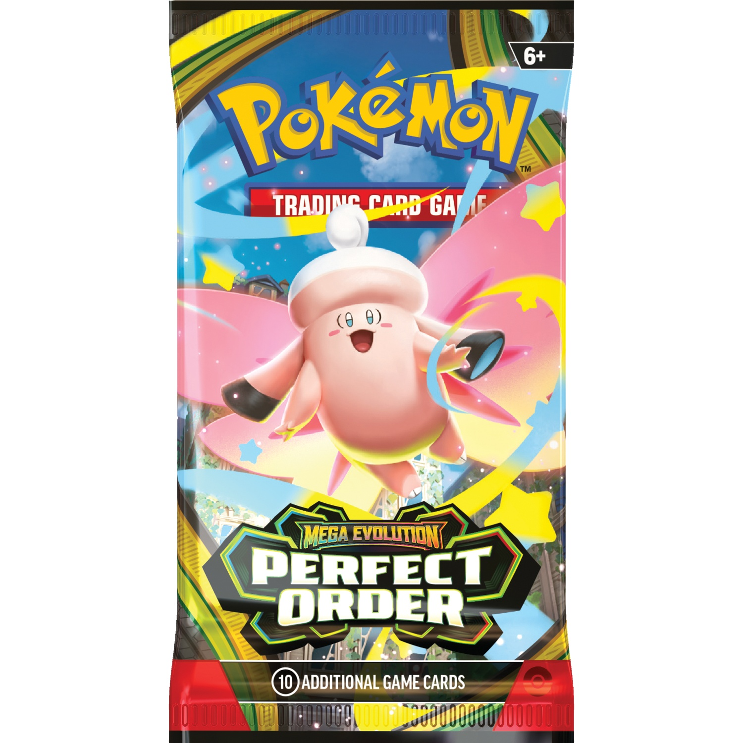 Pokemon Trading Card Game pack featuring Clefairy, Mega Evolution Perfect Order.