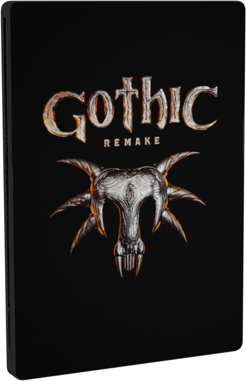 Gothic Remake: Dunkles Cover mit Totenkopf-Symbol und Schriftzug.