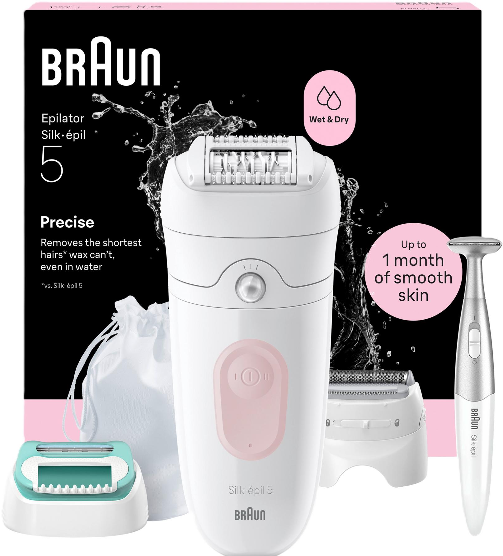 BRAUN Silk·épil 5 Wet & Dry Epilátor Bikinivonal-Formázóval