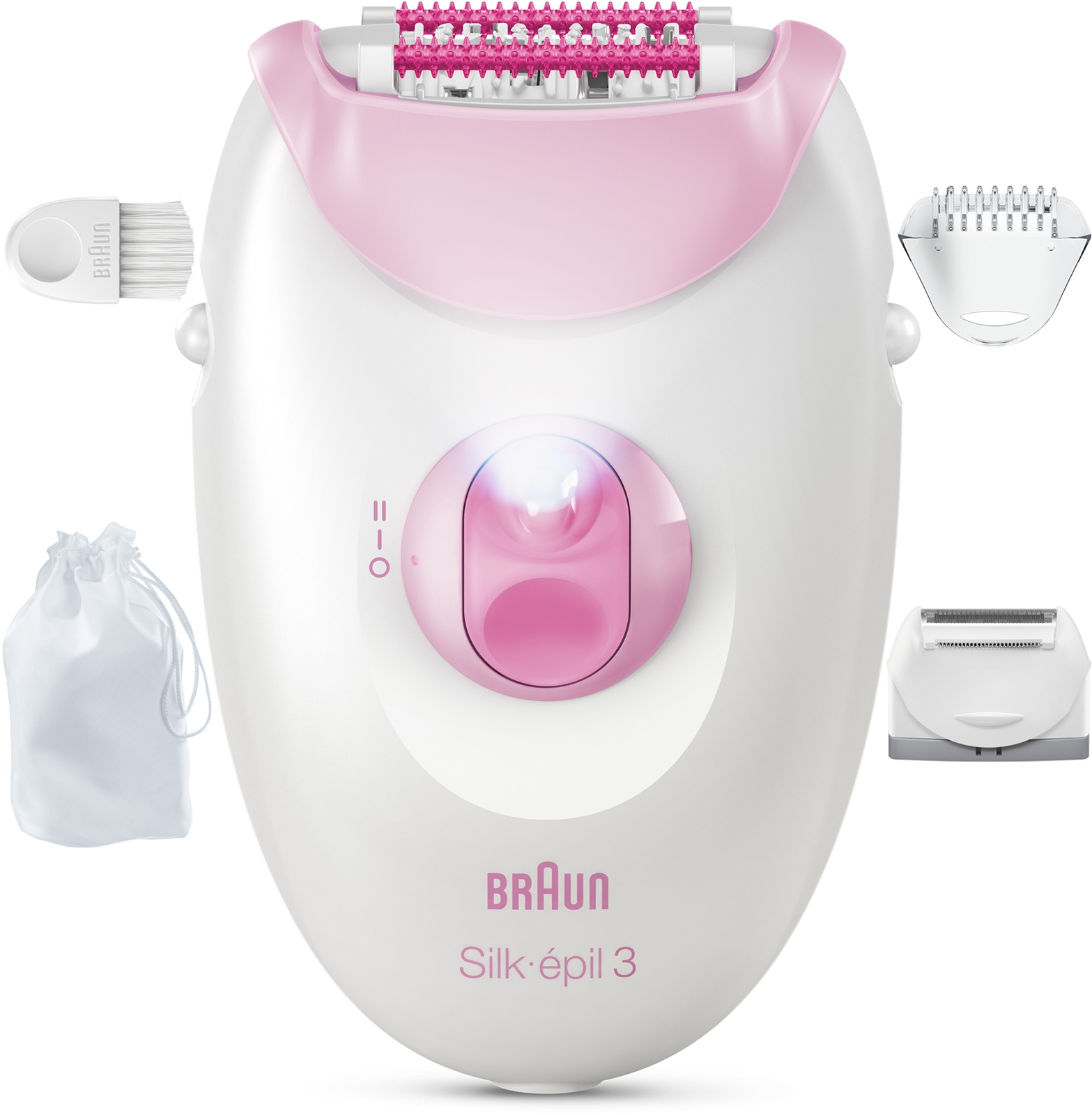 BRAUN Silk·épil 3 Vezetékes Epilátor, Pink