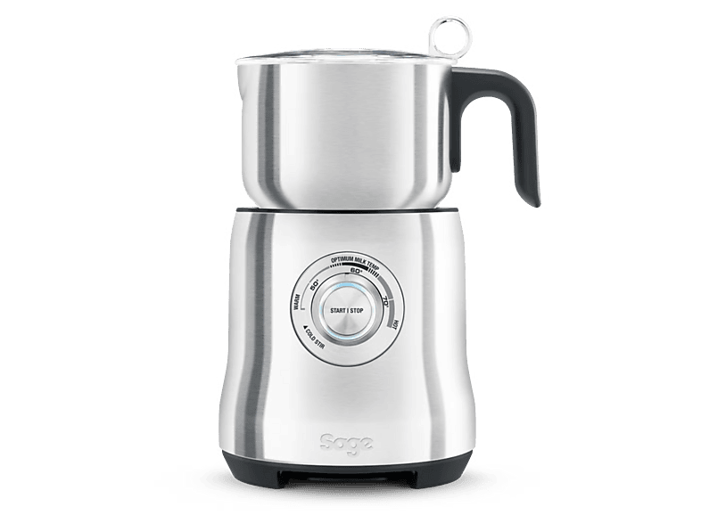 Espumador de leche - Sage the Milk Café™, 500W, 740ml, 3 Tazas, Calentamiento por Inducción, Acero inoxidable cepillado