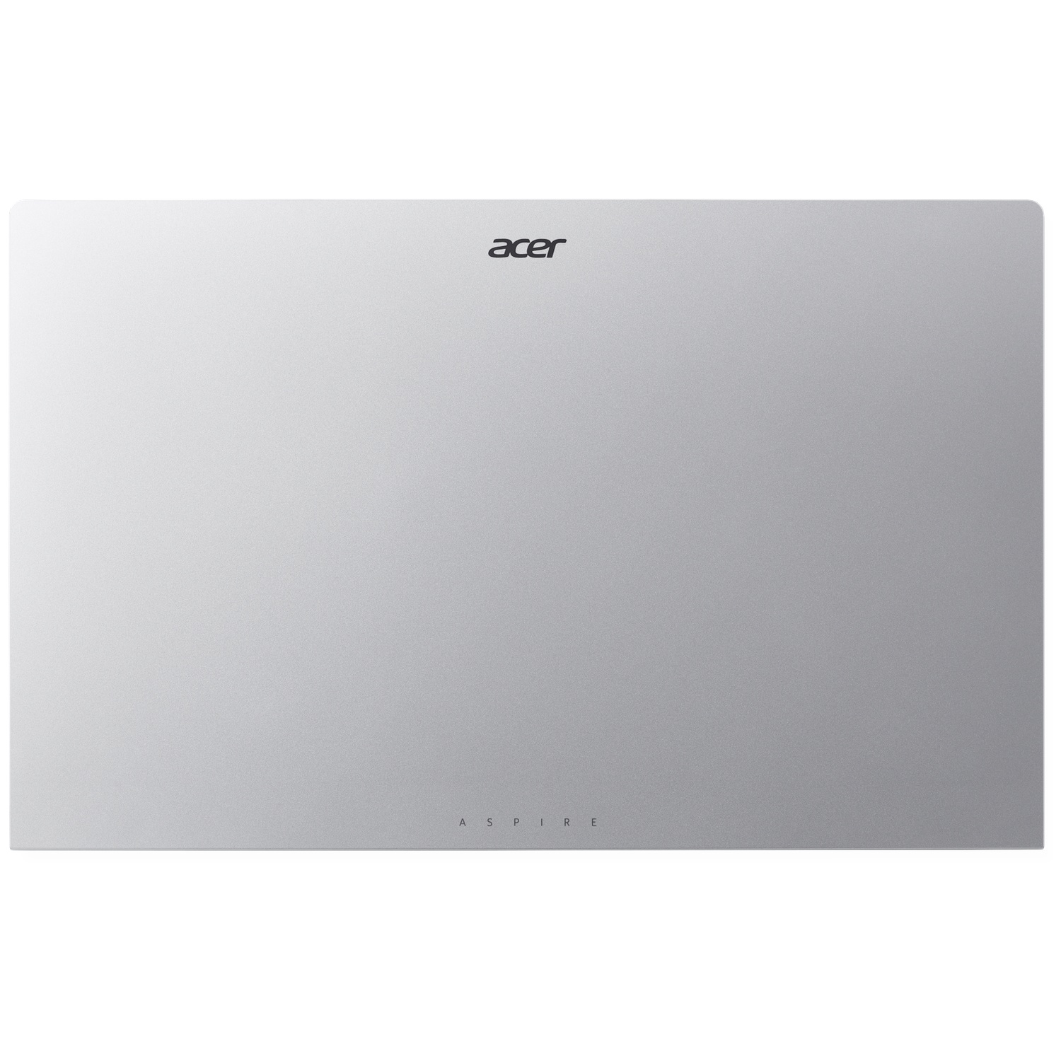 Zilveren Acer Aspire laptop behuizing met matte afwerking.