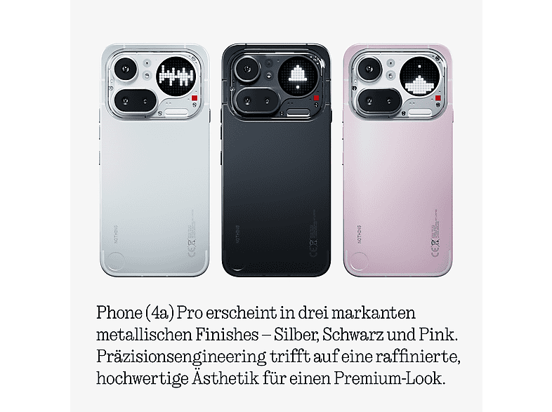 Thumbnail - NOTHING Phone 4a Pro 256 GB Metallic Pink Dual SIM