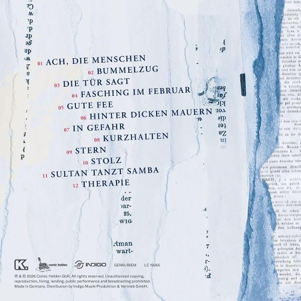 Eine Liste mit 12 Titeln, nummeriert von 1 bis 12, mit deutschen Titeln.