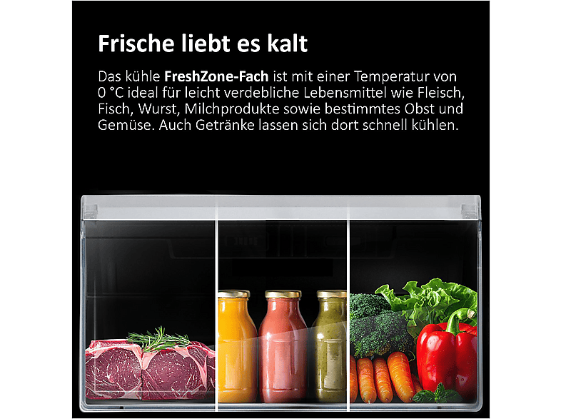 Haier HDPR3620ANPD 2D 60 Series 3 Kühl- und Gefrierkombination (A, 409 l, 2050 mm hoch, freistehend, No Frost (verminderte Eisbildung), Dark inox) — Foto 3 von 5