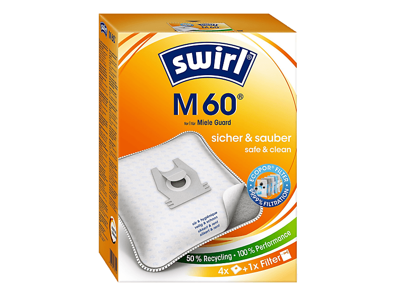SWIRL M 60 ECOPOR Staubsaugerbeutel