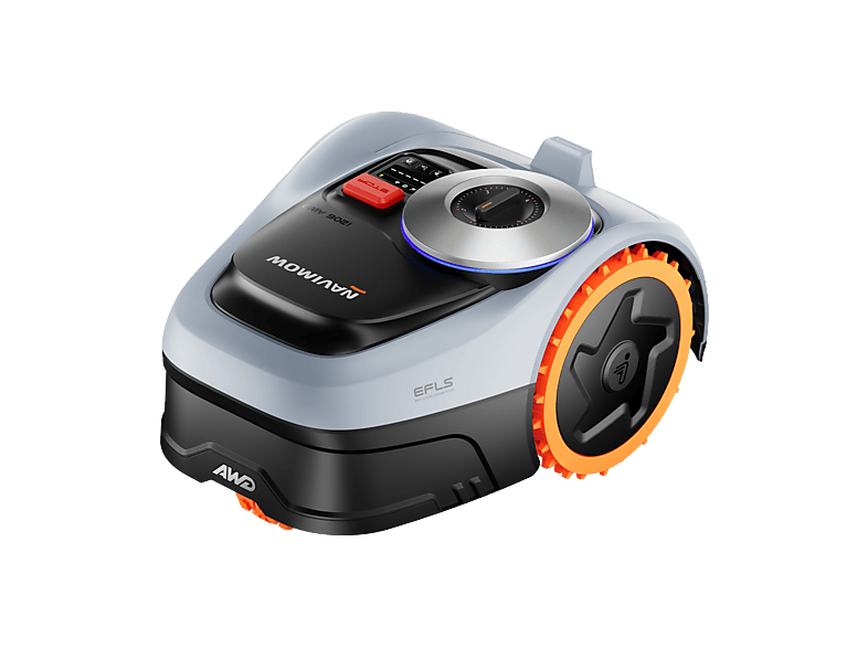 Cortacésped - Navimow i206E AWD, Xero‑Turn™, 600 m², Cámara RGB, IP66, Seguimiento GPS, Altura de corte: 2-6 cm, Gris