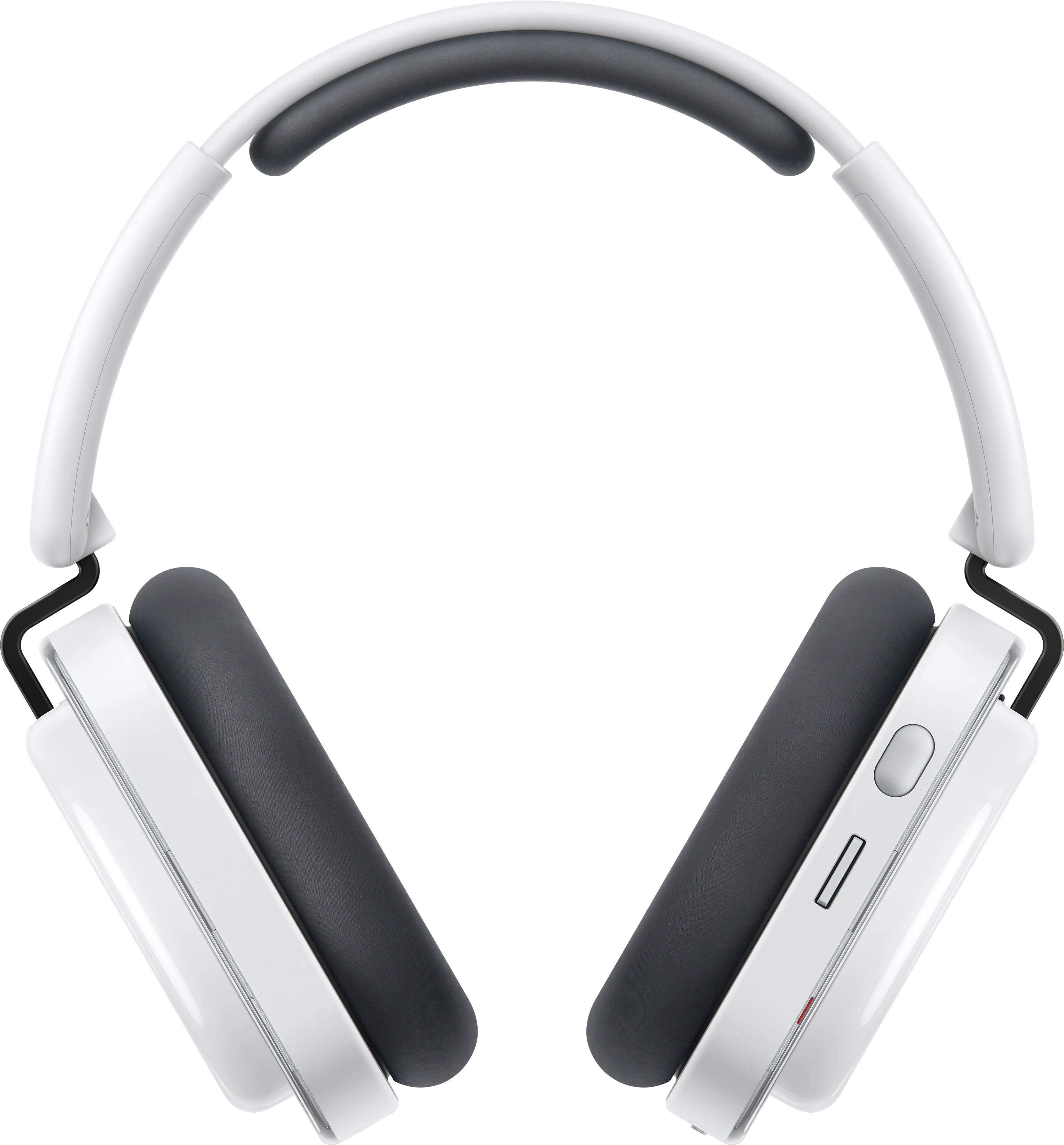 Casque blanc et gris avec accents argentés, sur fond blanc.