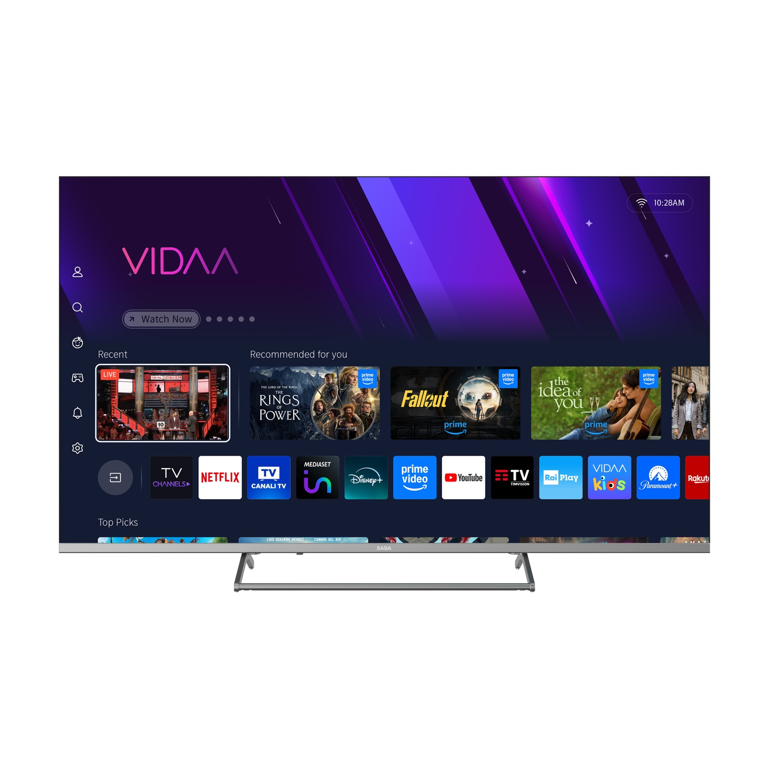 Saba Sa55Km10Vda TV Led, 55", UHD 4K