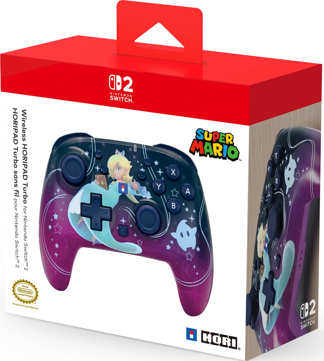 Controller Nintendo Switch con Rosalina e logo Super Mario.