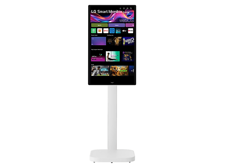 LG Smart Monitor Swing 32U889SA 31,5" 4K IPS 60Hz 5ms Dotykowy Podstawa na kółkach – zdjęcie 3