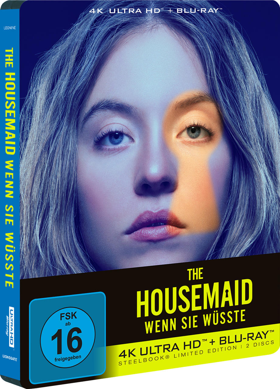 Das Cover zeigt ein Porträt einer Frau mit zwei unterschiedlich gefärbten Augenpartien.