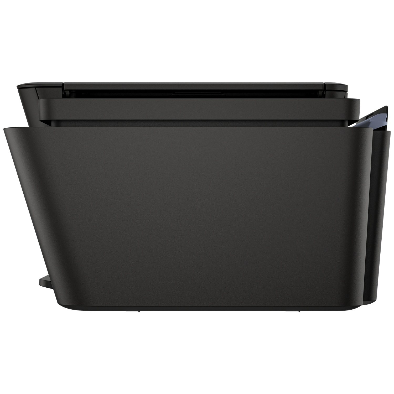 A black multifunction printer unit, seen from the side, with a white background.